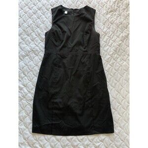 Simply Styled by Sears Black Polka Dot Sheath Dress Women’s Size L Sleeveless